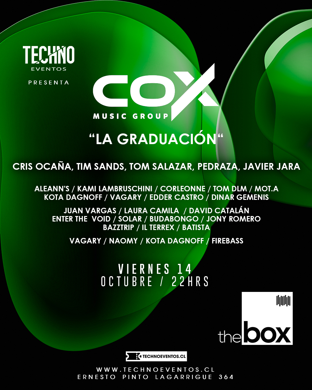 COX MUSIC GROUP LA GRADUACIÓN VIE.14.OCT